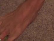 Sexy Fit Goddess Eats With Her Shapely Feet 11/16