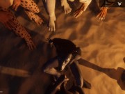 Wild Life / Furry Girls Taking Turns to get some Cum 16/16