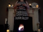 Girl masterbating in living room while family is upstairs 2/16