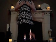 Girl masterbating in living room while family is upstairs 4/16