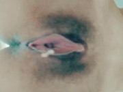 Tik Tok Dripping Cum Sperm from Teen Pussy after Creampie 4/16