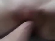 Jerking off inside her pussy 2 1/16