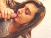 Beautiful Bathroom Dick Sucking (better quality) 15/16