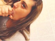 Beautiful Bathroom Dick Sucking (better quality) 16/16