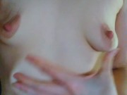 Hairy ONLYFANS Slut PinkMoonLust Plays ROUGH with TINY CUTE SMALL SAGGY TIT TITTIES BREAST NIPPLES 9/16