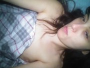 Fart Fetish Hairy Stinky Girl PinkMoonLust in THE DARK in Her Bedroom for Smelly Nasty Farts 2/16