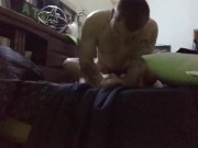 Native teen getting pounded hard and squirting harder with side man cheating while he’s at work  10/16