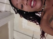 Golden shower followed by uniqueen letting you see her pee hole  7/16