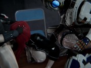 CYBERPUNK Gangbang Missionary, MMF, Doggystyle, Fingering, Orgasm, Cumshot 6/16