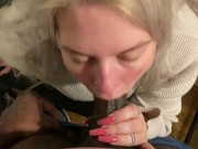 Blonde Giving Sloppy Head Swallows 1/16