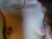 HAIRY Onlyfans BDSM PAWG Real Masochist Slut PinkMoonLust Plays Rough with Tiny Titties Big Nipples 8/16