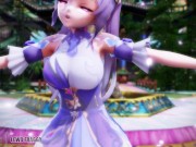 Genshin Impact - Keqing CATCH THE WAVE & SeX [MMD R-18] 1/16