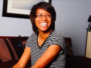 Teen black hipster passionately satisfies white cock 1/16