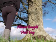 Corrina Karma Almost Caught Masturbating outdoors. Runs away from being caught! 1/16