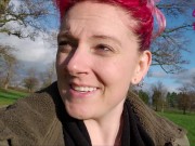 Corrina Karma Almost Caught Masturbating outdoors. Runs away from being caught! 16/16