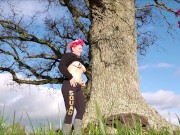 Corrina Karma Almost Caught Masturbating outdoors. Runs away from being caught! 2/16