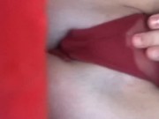 Naughty girl masterbating in public area  1/16