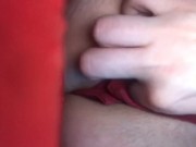 Naughty girl masterbating in public area  13/16