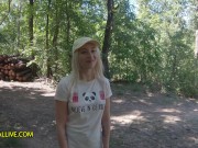 Tag Team Girl Lost in Woods! Marilyn Sugar Epic Squirting and Creampie - Part 1 of 2 3/16