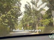 Christmas sex, Thailand natural park with beautiful girl big tits & fucking in doggy style 2/16