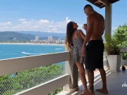 Fodendo e chupando com vista para o mar, morrendo de tesão e pedindo mais - Venusss e Lucão Camargo 2/16