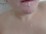 Watch me eat my cum  16/16