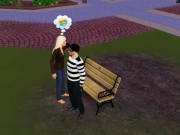 Woman really wants sex from her lover right in the local bar | Porno game 1/16