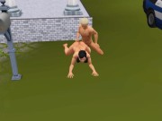 Woman really wants sex from her lover right in the local bar | Porno game 11/16