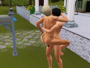 Woman really wants sex from her lover right in the local bar | Porno game 13/16