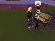 Woman really wants sex from her lover right in the local bar | Porno game 2/16