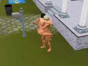 Woman really wants sex from her lover right in the local bar | Porno game 7/16