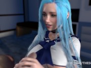 3D Porn Sailor Anime Hentai Handjob 8/16