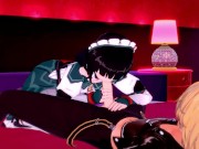 Aether fucks the receptionist Katheryne, cums in her ass - Genshin Impact Hentai. 2/16