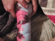 Stretching my pussy with my bad dragon 1/16