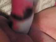 Stretching my pussy with my bad dragon 12/16