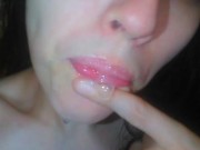 An Onlyfans Fan Requested Wet Sloppy Spitty Spit Saliva Play Pink Mouth Pics so I also Made a Video 1/16