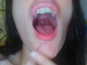 An Onlyfans Fan Requested Wet Sloppy Spitty Spit Saliva Play Pink Mouth Pics so I also Made a Video 2/16