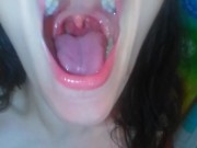 An Onlyfans Fan Requested Wet Sloppy Spitty Spit Saliva Play Pink Mouth Pics so I also Made a Video 7/16