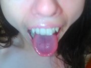 An Onlyfans Fan Requested Wet Sloppy Spitty Spit Saliva Play Pink Mouth Pics so I also Made a Video 9/16