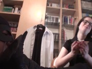 maskjoe have to eat his breakfast from her boots 5/16