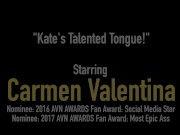 Talented Tongues! Lesbians Carmen Valentina & Kate England! 1/16