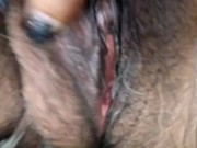 Very Naughty Mature Latina Woman!  See what the inside of my hair pussy looks like? Very Pink! 11/16