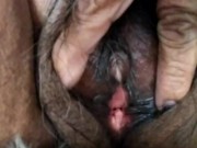 Very Naughty Mature Latina Woman!  See what the inside of my hair pussy looks like? Very Pink! 15/16