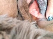 Very Naughty Mature Latina Woman!  See what the inside of my hair pussy looks like? Very Pink! 6/16