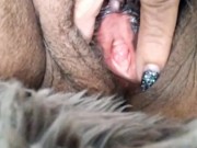 Very Naughty Mature Latina Woman!  See what the inside of my hair pussy looks like? Very Pink! 9/16