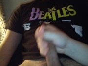 My Big cock gets jerked off by Girlfriend with HUGE CUMSHOT!!!  3/16