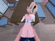 Jean getting fucked on her downtime, making her cum on a table. Genshin Impact Hentai. 5/16