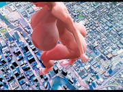 Stompy Stompy (giantess animation test) 13/16