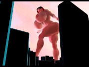 Stompy Stompy (giantess animation test) 2/16