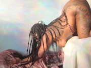 Flexible lil bitch tries out different positions to get fucked in.  13/16